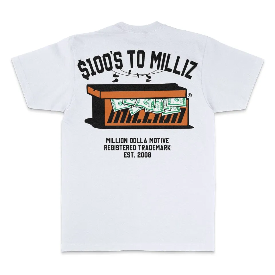 100's to Milliz - White T-Shirt