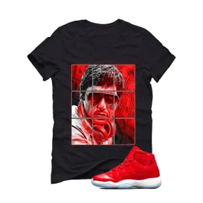 Air Jordan 11 Gym Red "Win Like '96"  Black T (Pacino)