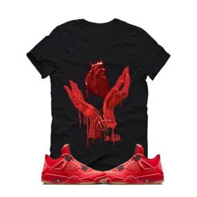 Air Jordan 4 WMNS Singles Day Black T (Heart And Hands)