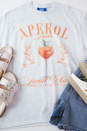 Aperol Spritz Social Club Graphic Tee, Ash