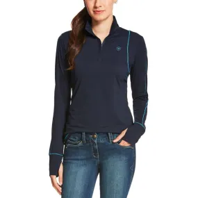 Ariat Ladies Lowell 1/4 Zip Top New Navy