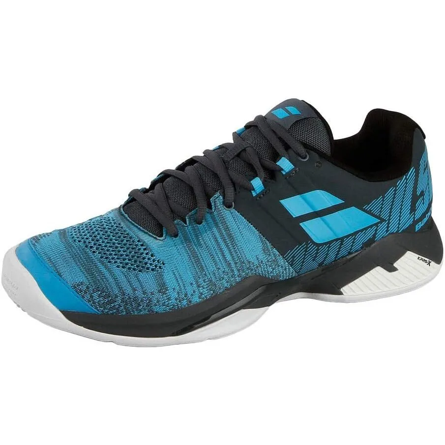 Babolat Propulse Blast All Court Kids & Women Grey Blue Handball Volleyball Tennis Shoes