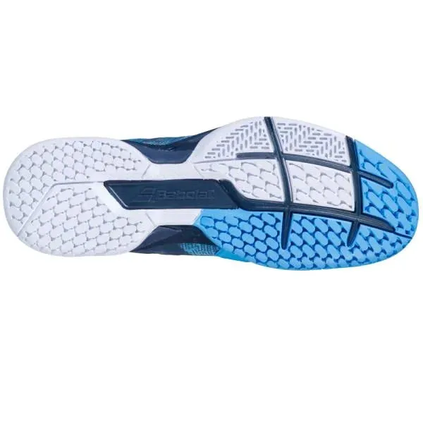 Babolat Propulse Blast All Court Kids & Women Grey Blue Handball Volleyball Tennis Shoes