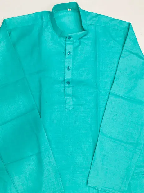 Beautiful Sky Blue Color  Men's Kurta With Pajama Pant