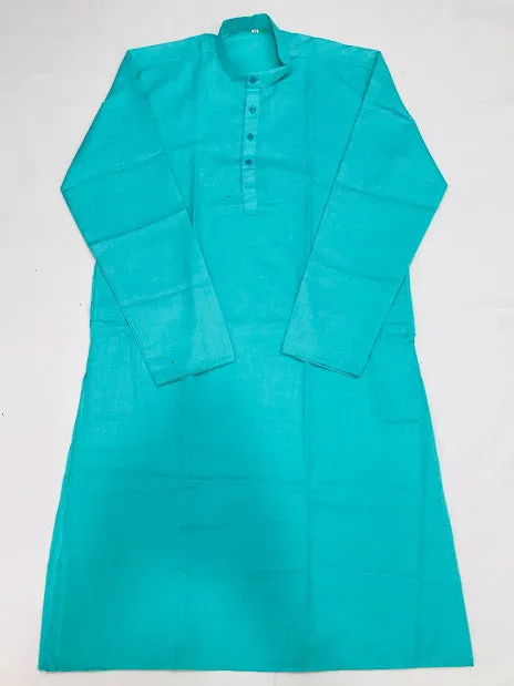 Beautiful Sky Blue Color  Men's Kurta With Pajama Pant