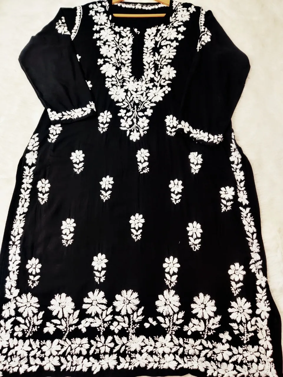 Bela Premium  Modal Chikankari Kurti