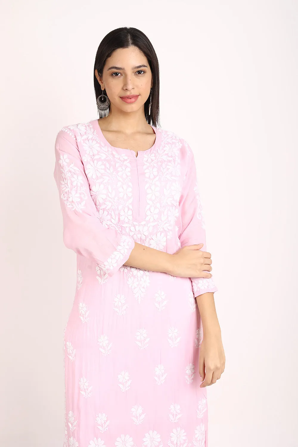 Bela Premium  Modal Chikankari Kurti