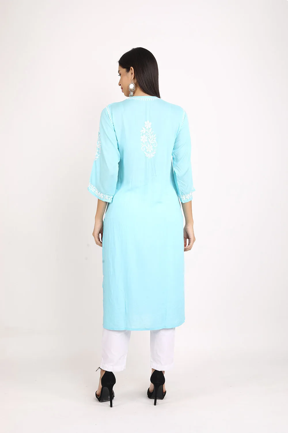 Bela Premium  Modal Chikankari Kurti