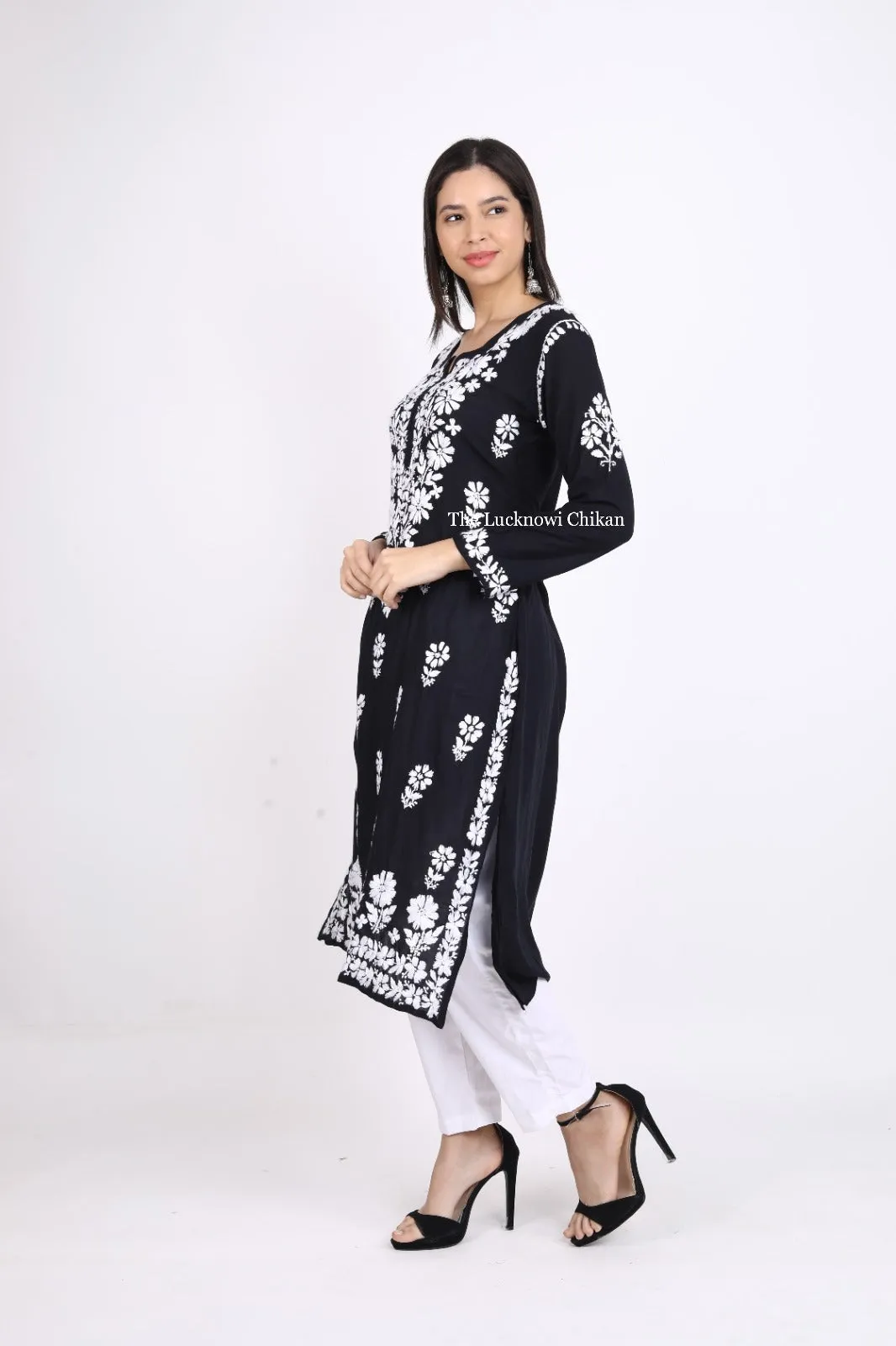 Bela Premium  Modal Chikankari Kurti