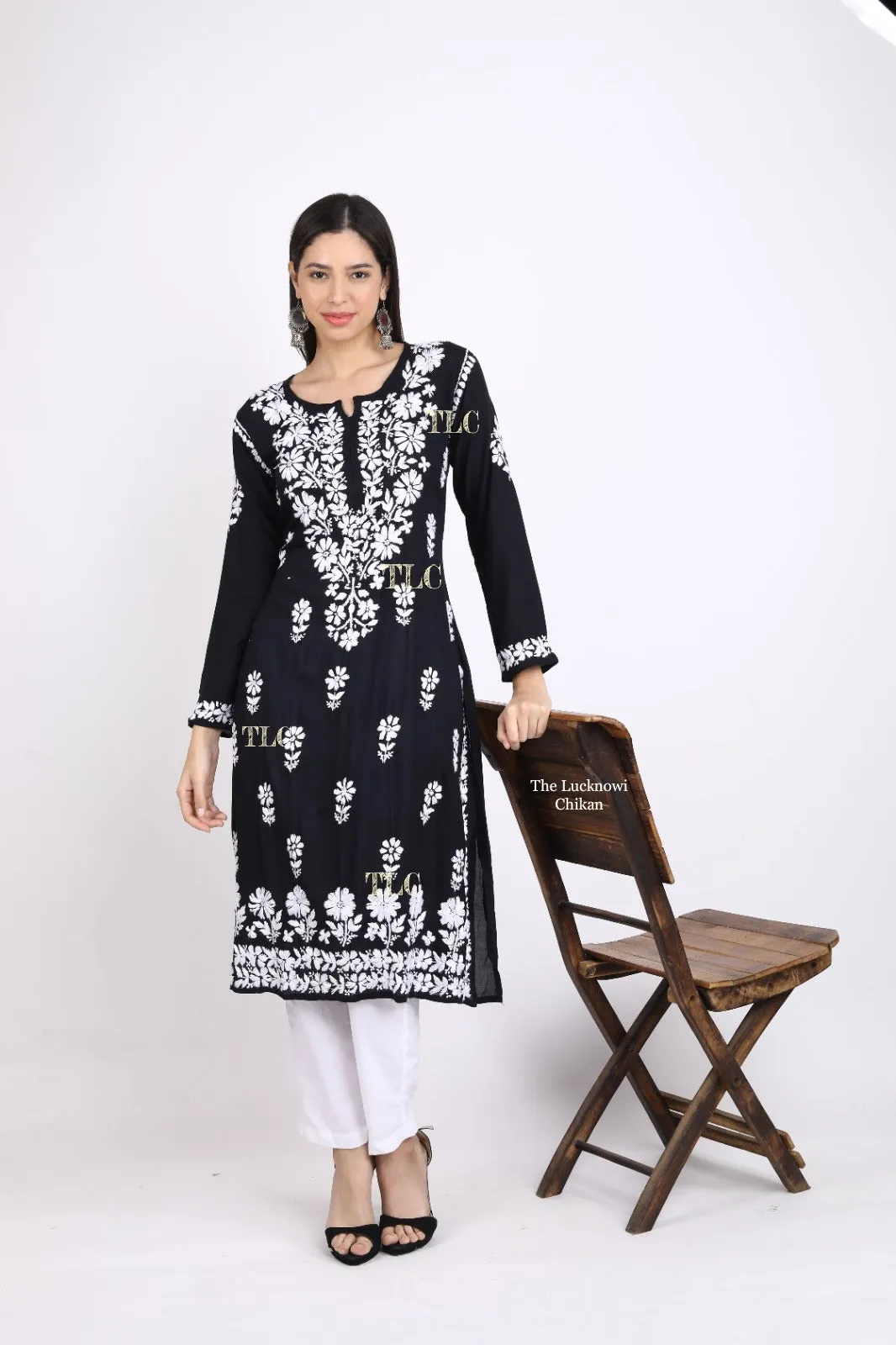 Bela Premium  Modal Chikankari Kurti