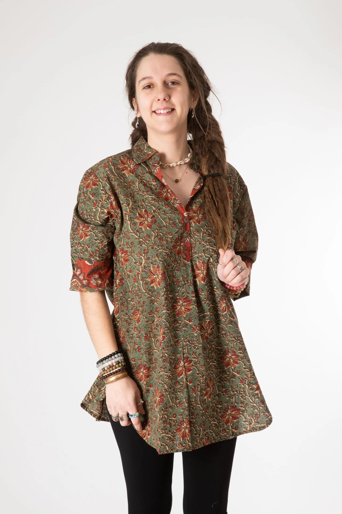 Bella Block Print Kurta Tunic