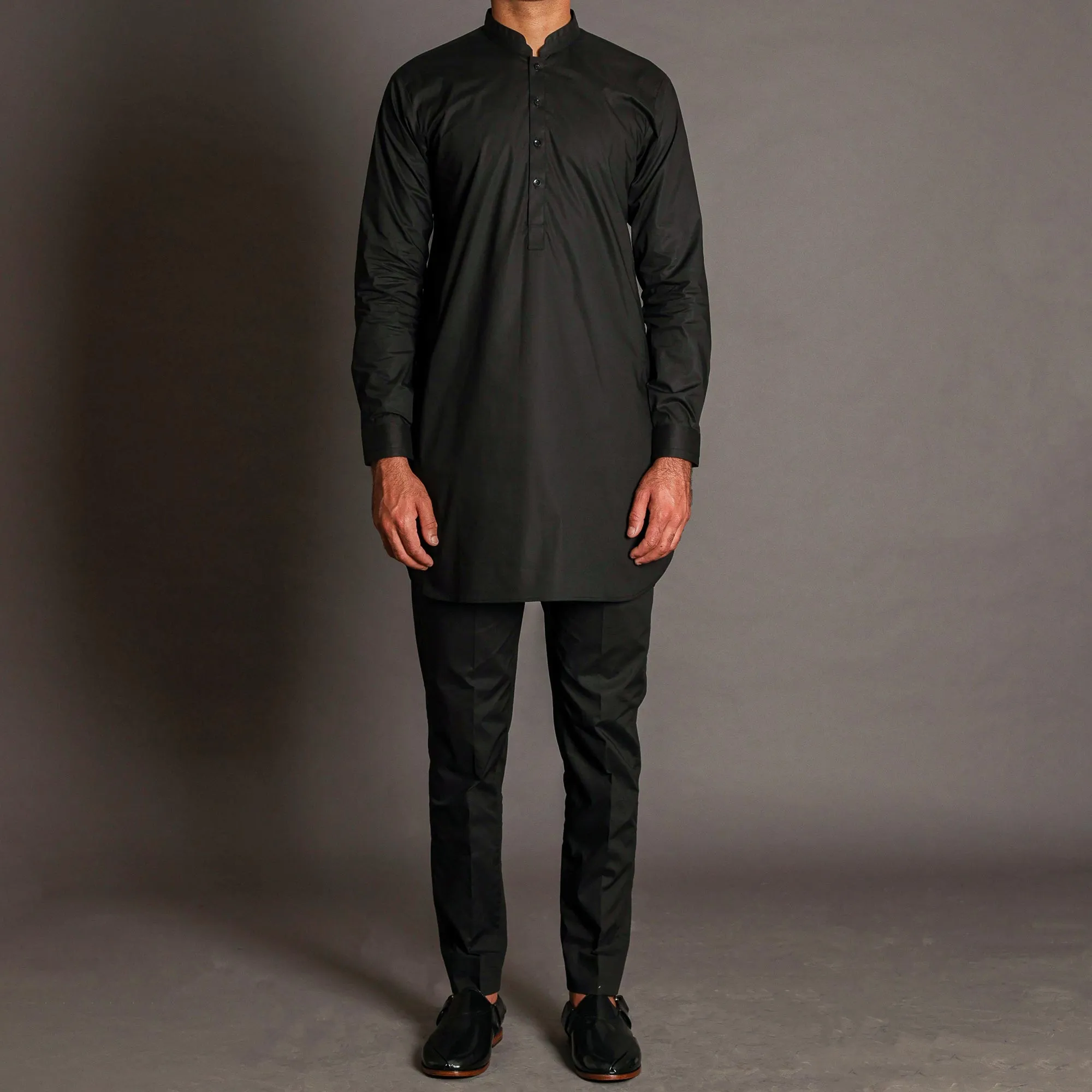 Black Short Kurta