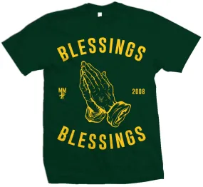 Blessings on Blessings - Hunter Green T-Shirt