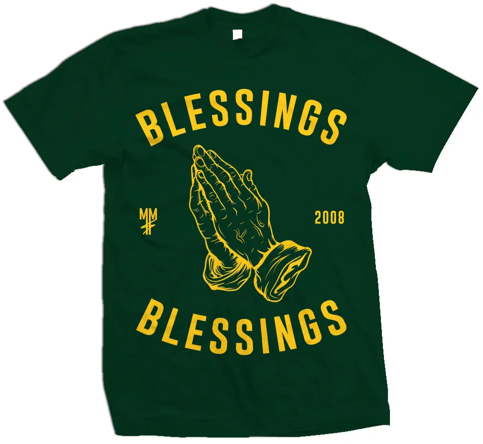 Blessings on Blessings - Hunter Green T-Shirt