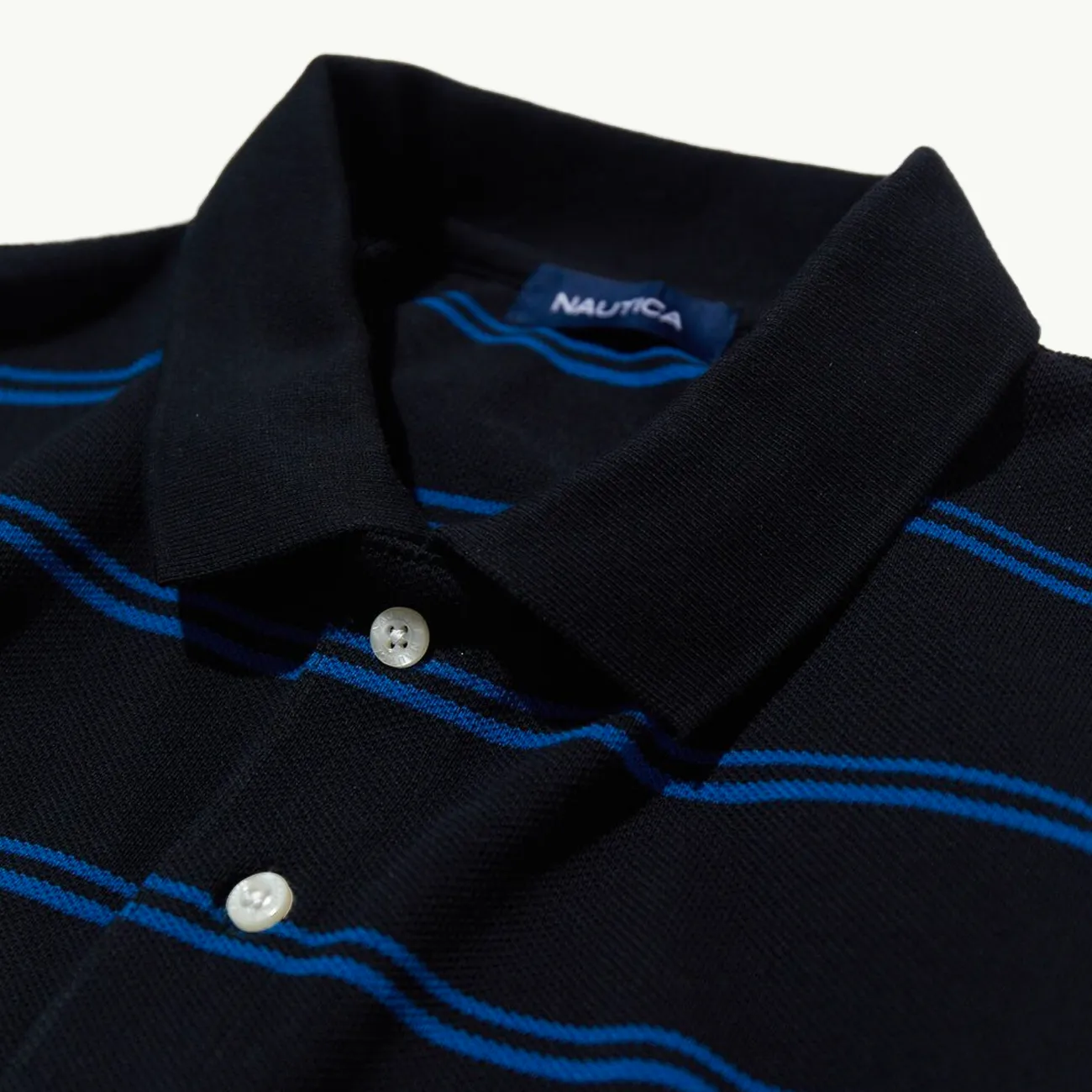 Border Polo Shirts - True Black