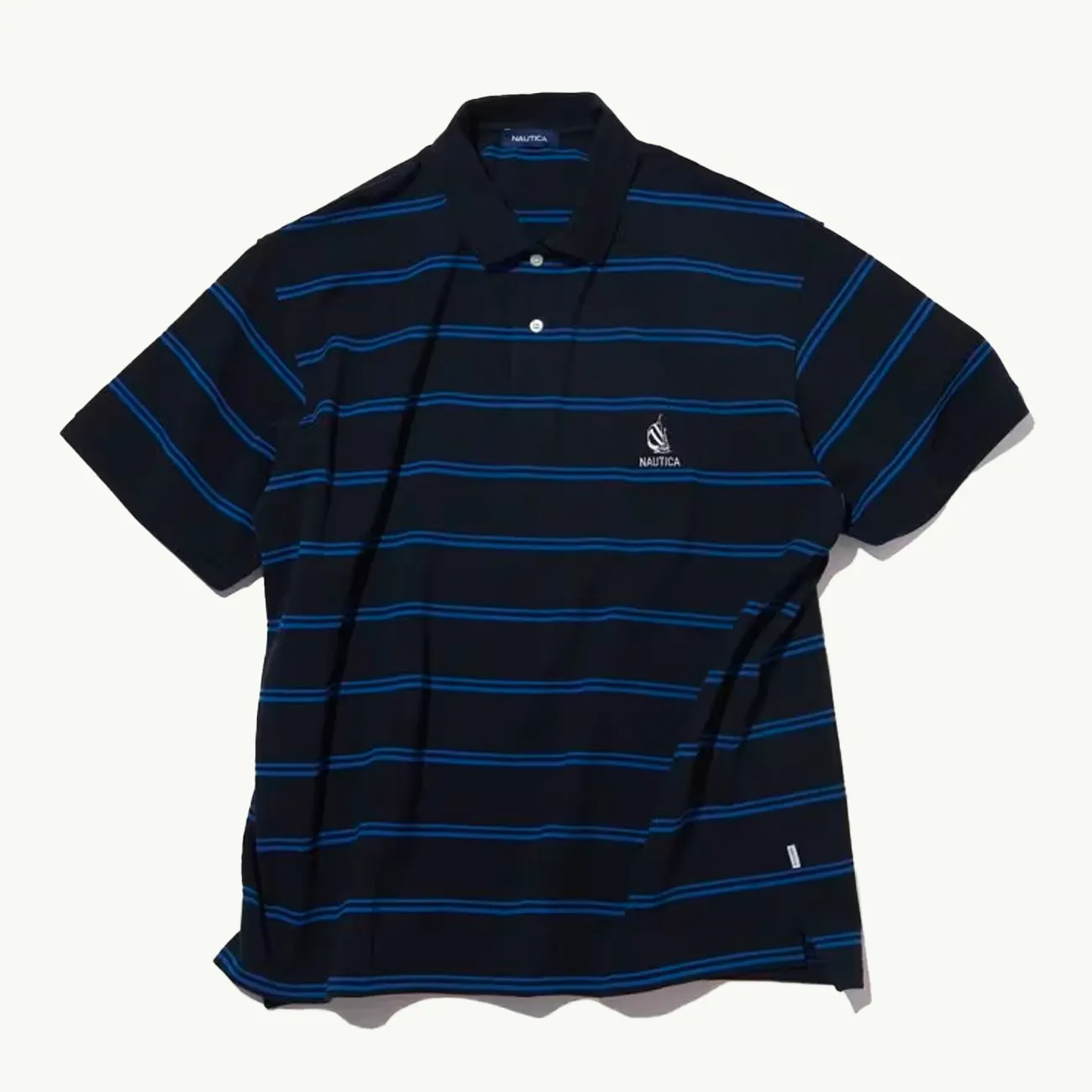 Border Polo Shirts - True Black