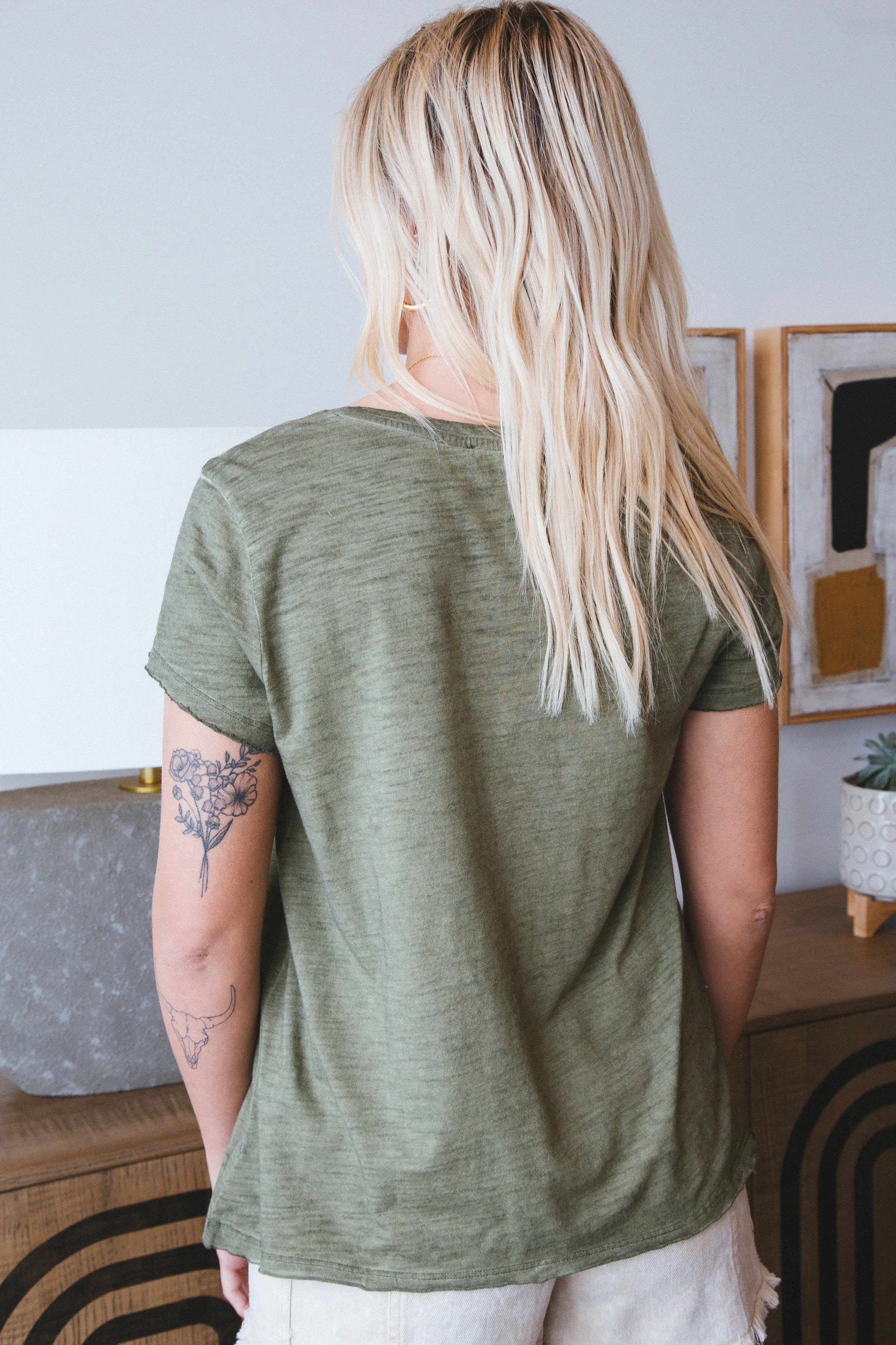 Carefree Tee, Burnt Olive | Sanctuary