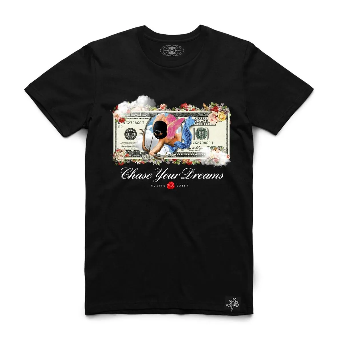 CHASE DREAMS DOLLAR TEE BLACK