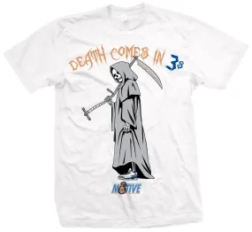 Death Comes In 3's - White T-Shirt