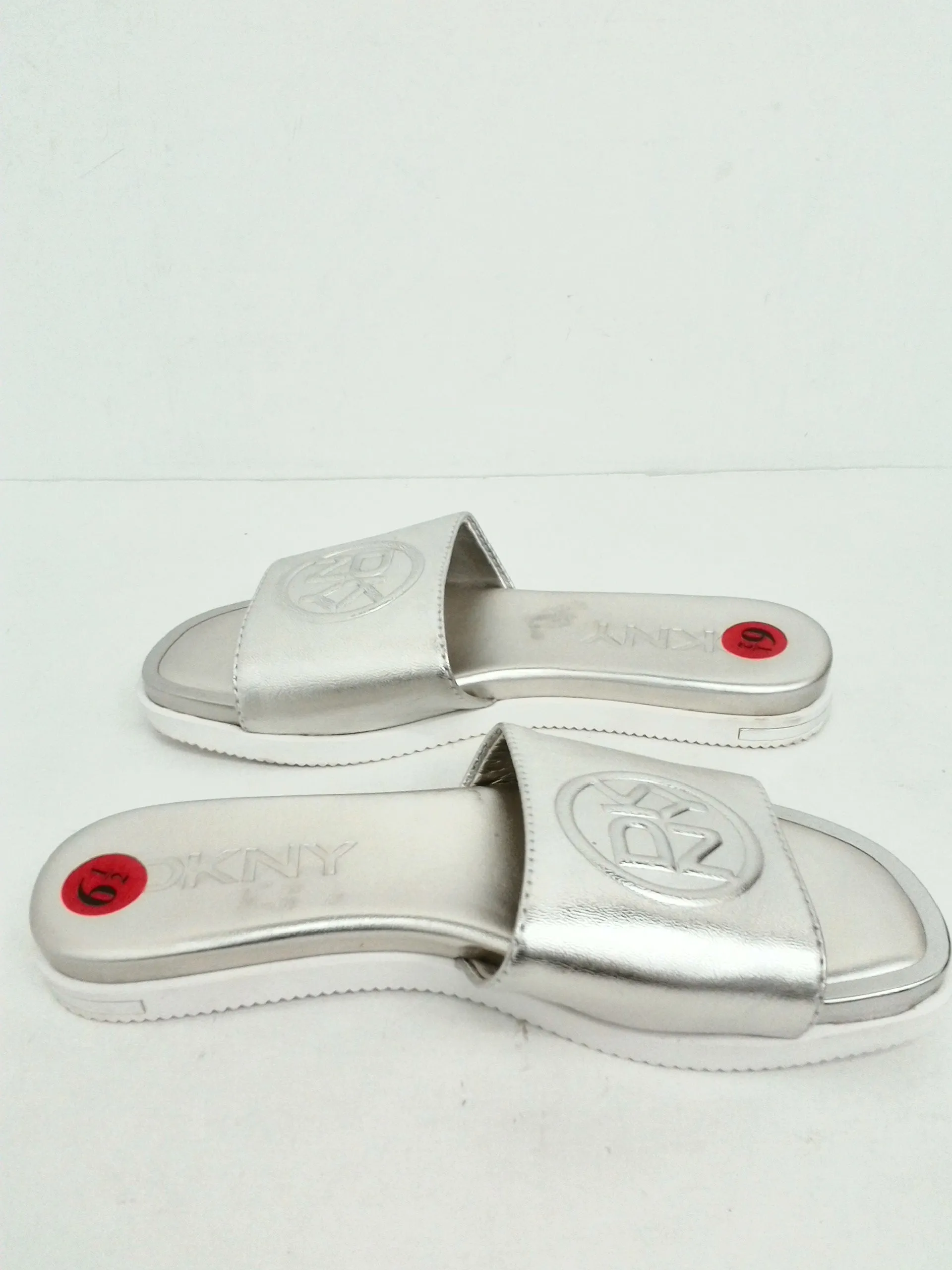 DNKY Women's Silver Sandals Size 6.5 M