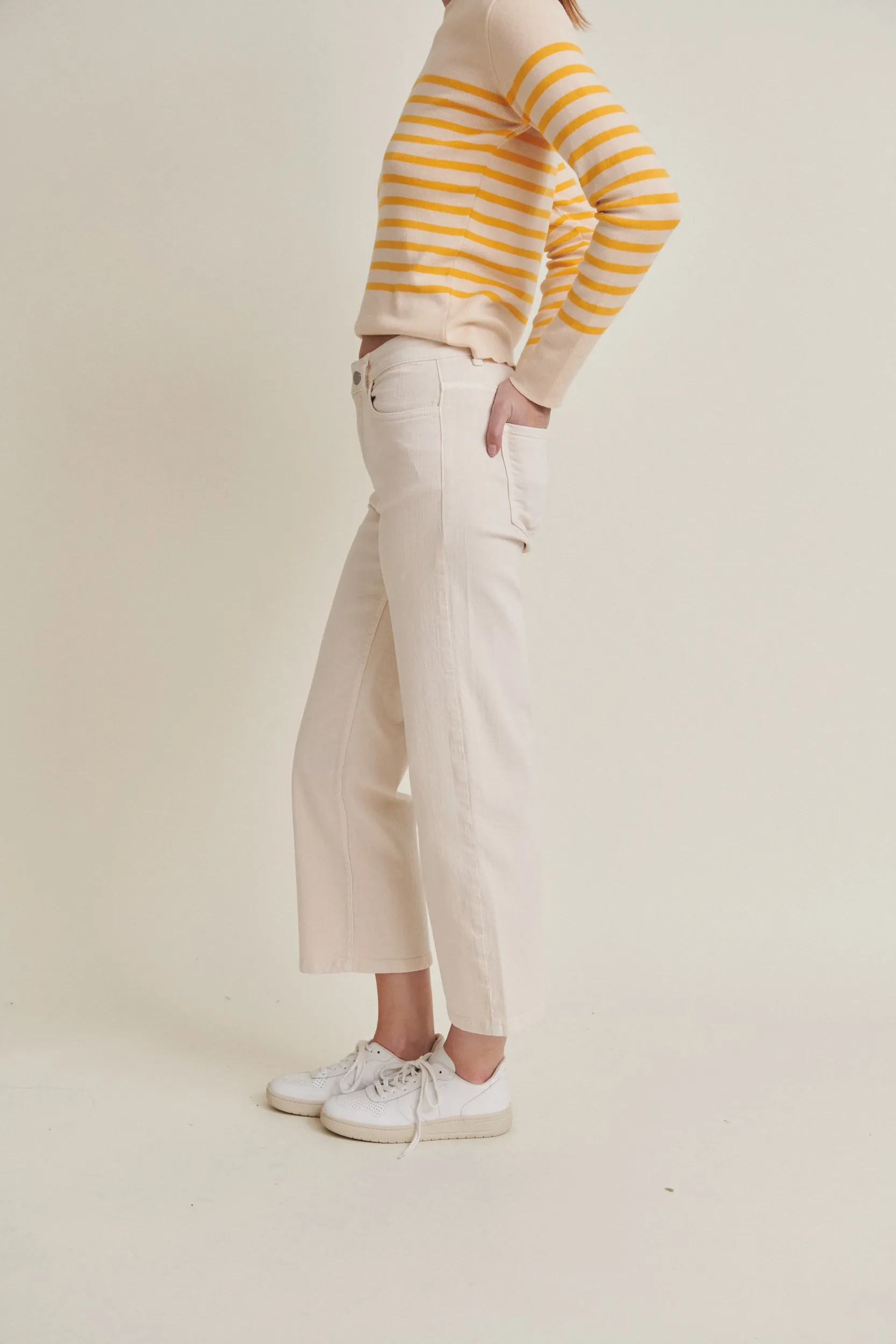 Elisa Cropped Jeans - Birch