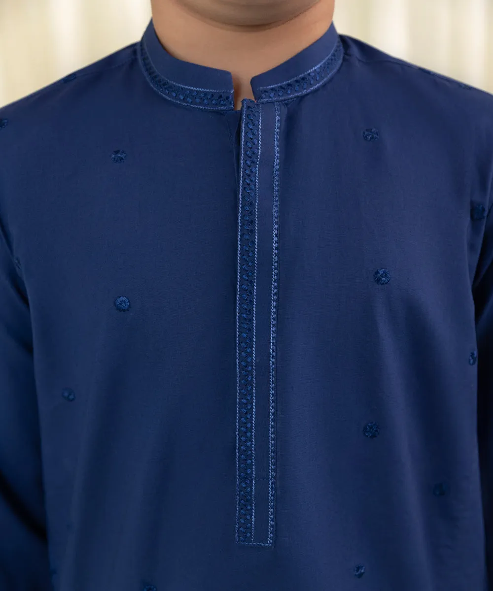 Embroidered Cambric Kurta