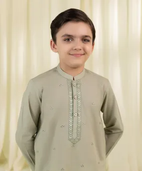 Embroidered Cambric Kurta