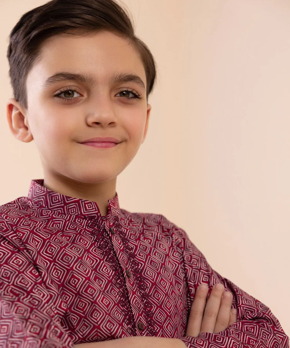 Embroidered Cambric Kurta