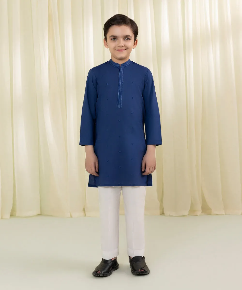 Embroidered Cambric Kurta