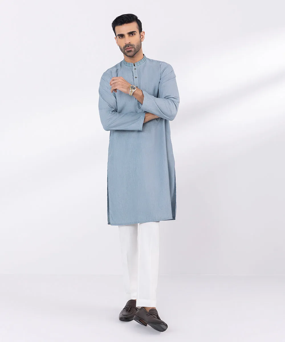 Embroidered Wash & Wear Kurta