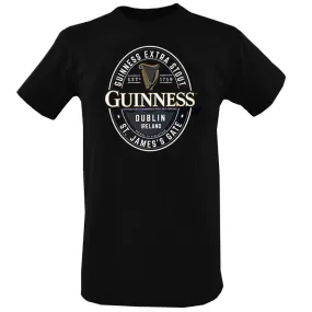 Guinness logo print T-shirt - Black