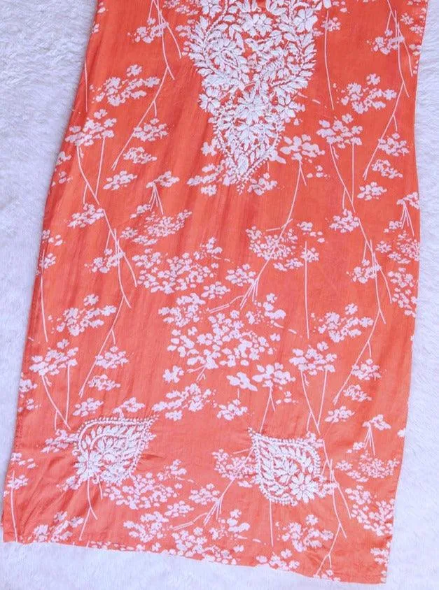 Hina Chikankari Mulmul Straight Kurta