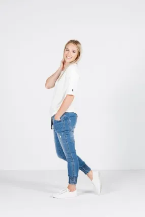 Home-Lee Weekender Jeans - Blue wash