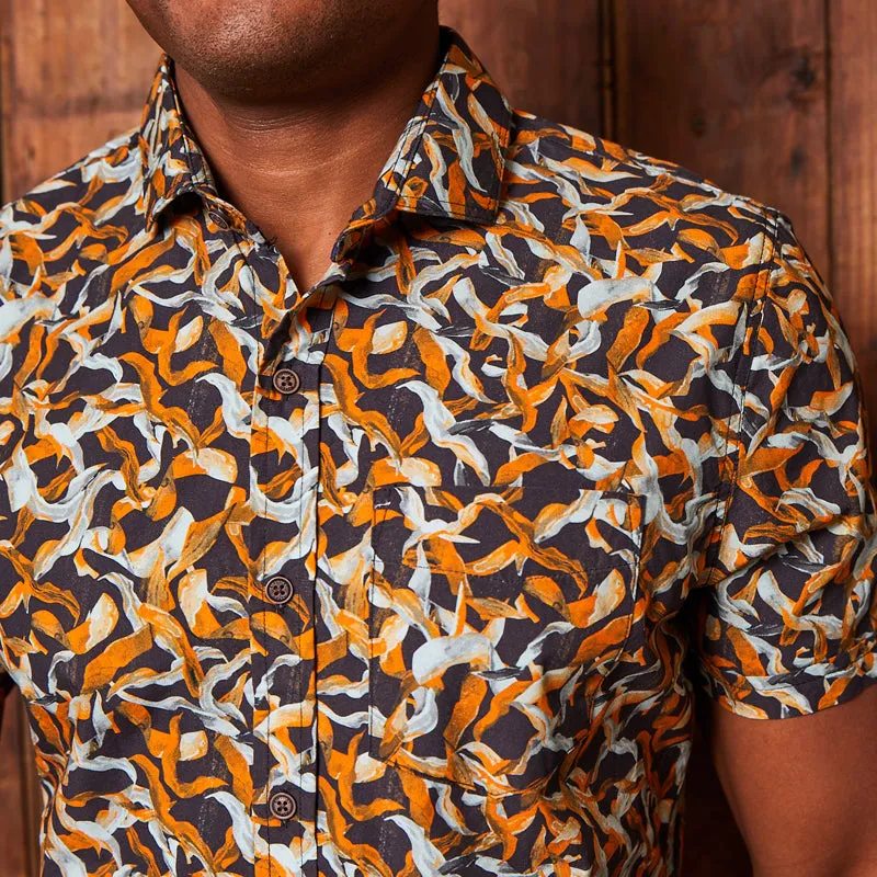 Indigenous Kelp Forest Short Sleeve Shirt Mamba