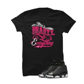 Jordan 13 Gs Hyper Pink Black T Shirt (Beauty)