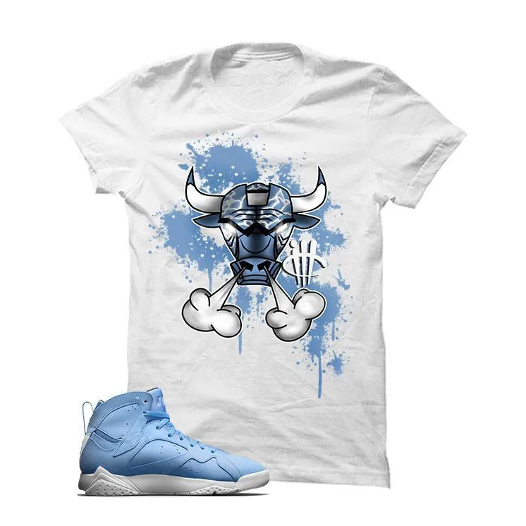 Jordan 7 Pantone White T Shirt (Iron Bull)