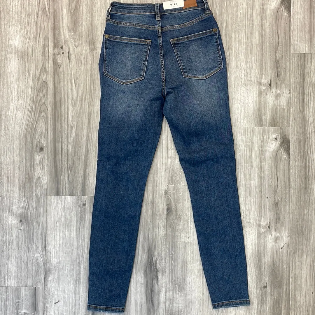 Judy Blue DK Blue Hi Waist Tummy Control Jeans