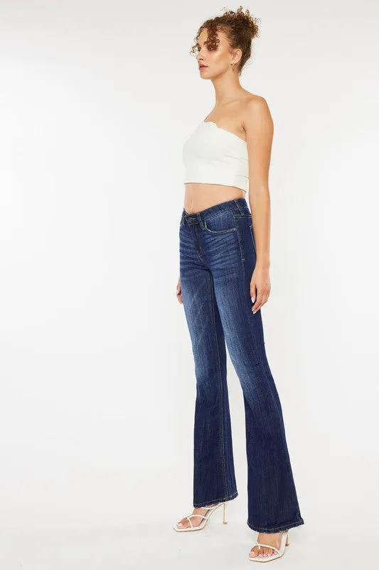 KanCan Mid Rise Flare Jeans - KC6102LOH