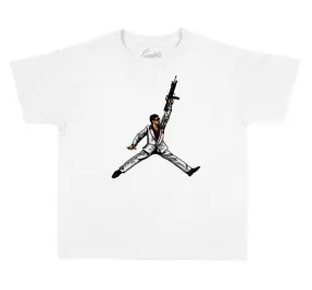 Kids Burgundy 8 Shirt - Air Tony - White