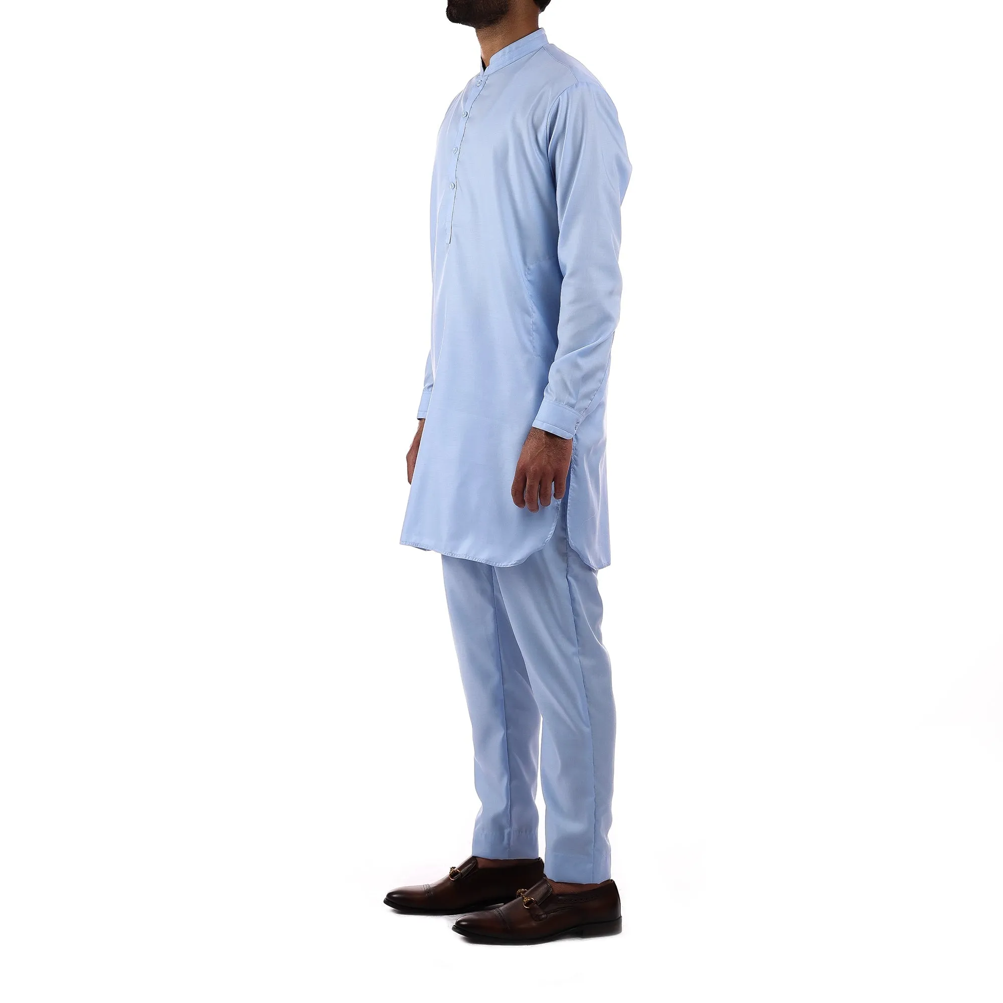 Light Sky Blue Short Kurta