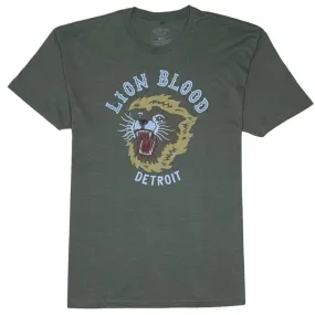 Lion Blood Detroit T-Shirt (Green) - 00335