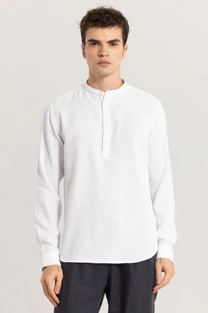 Mandarin Line White Kurta