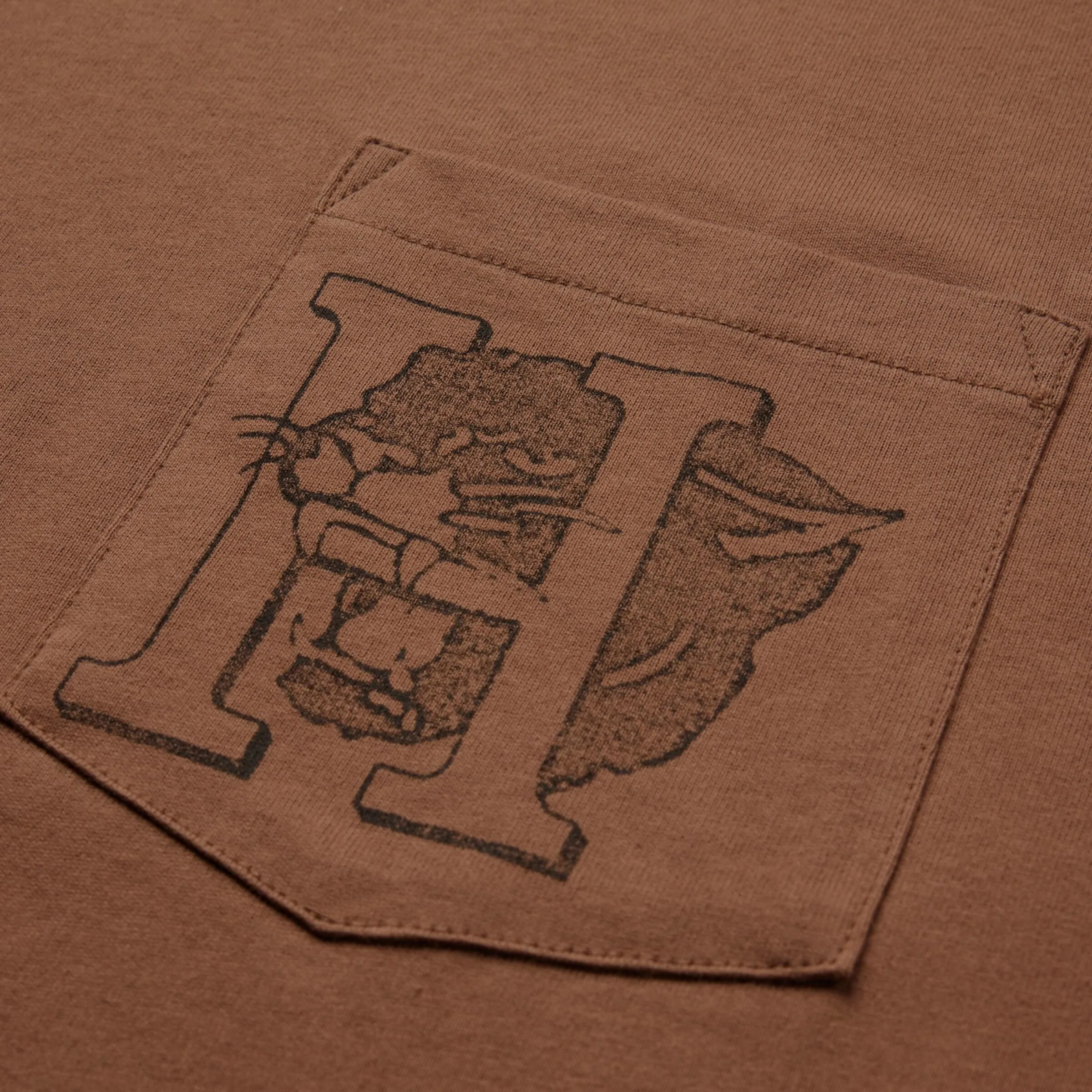 MASCOT POCKET TEE BROWN