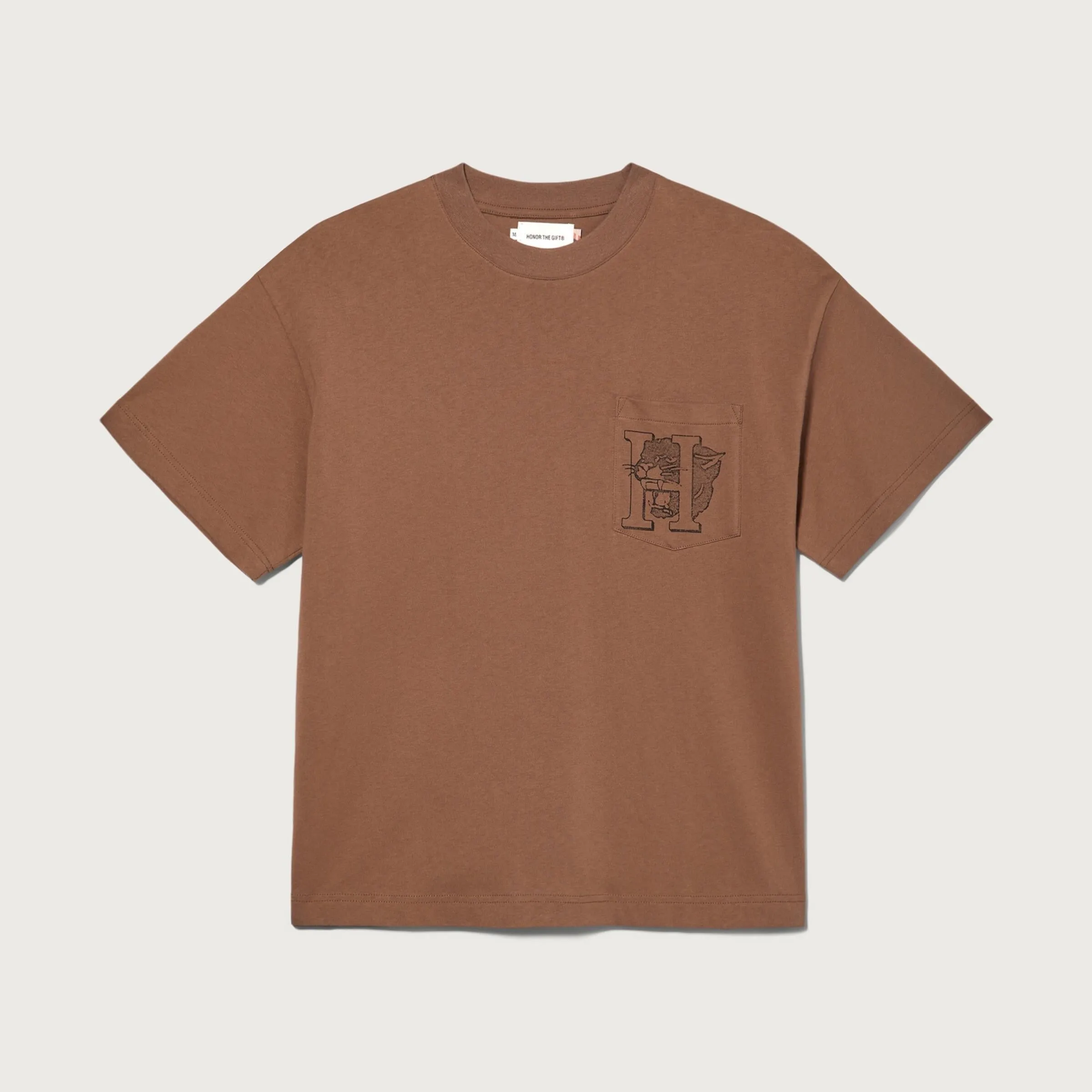 MASCOT POCKET TEE BROWN