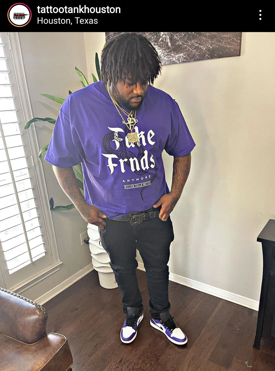 No Fake Friends - Purple T-Shirt