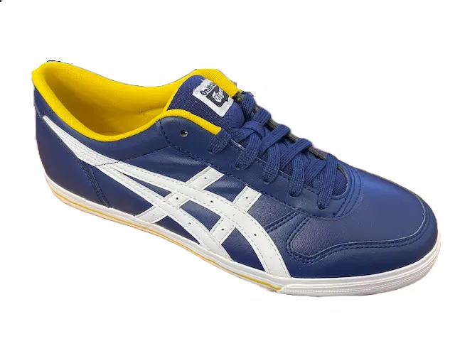 Onitsuka Tiger men's leather sneakers shoe Aaron D3C3Y 5801 blue white