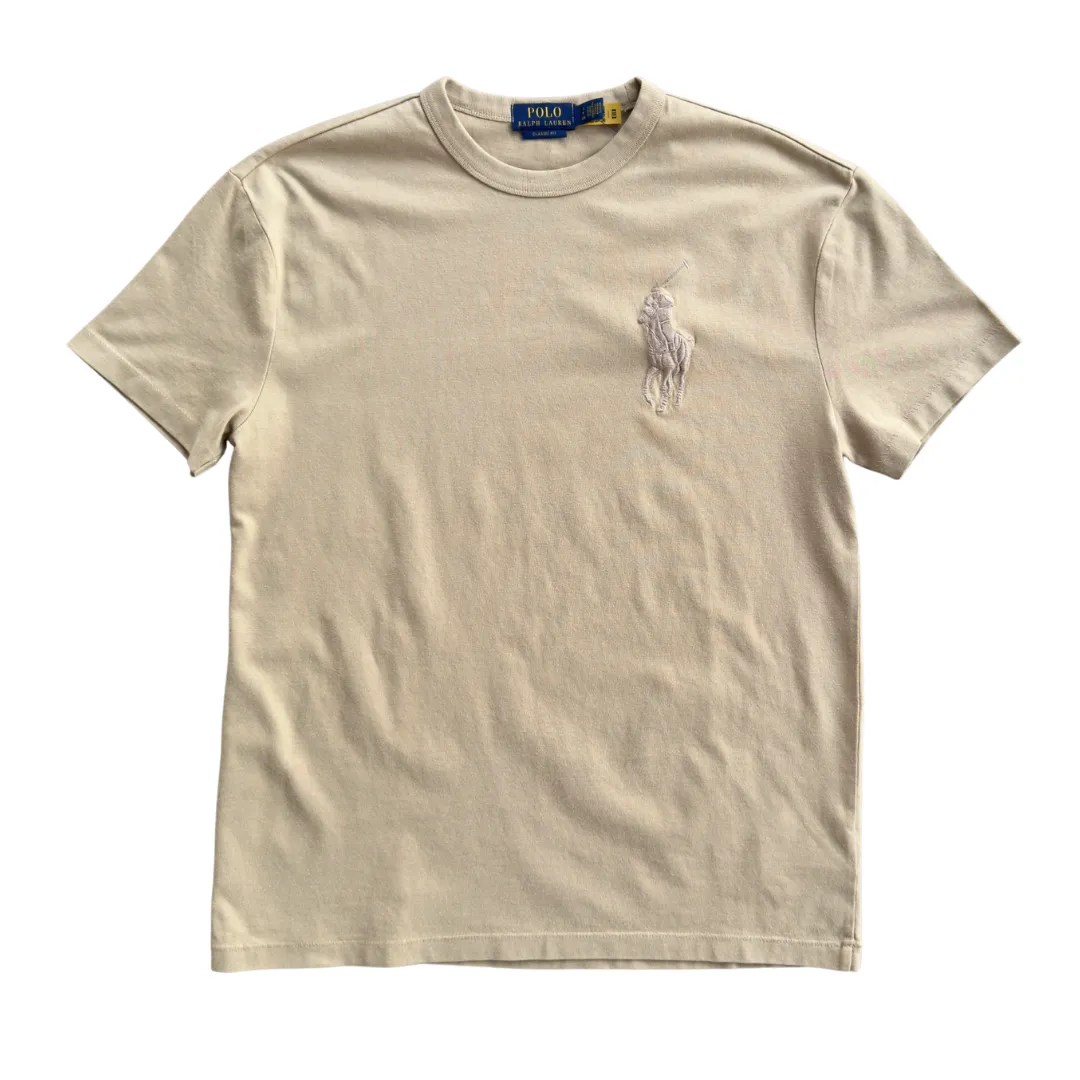 Polo Ralph Lauren Embroidered Chest T-shirt (Coastal Beige)