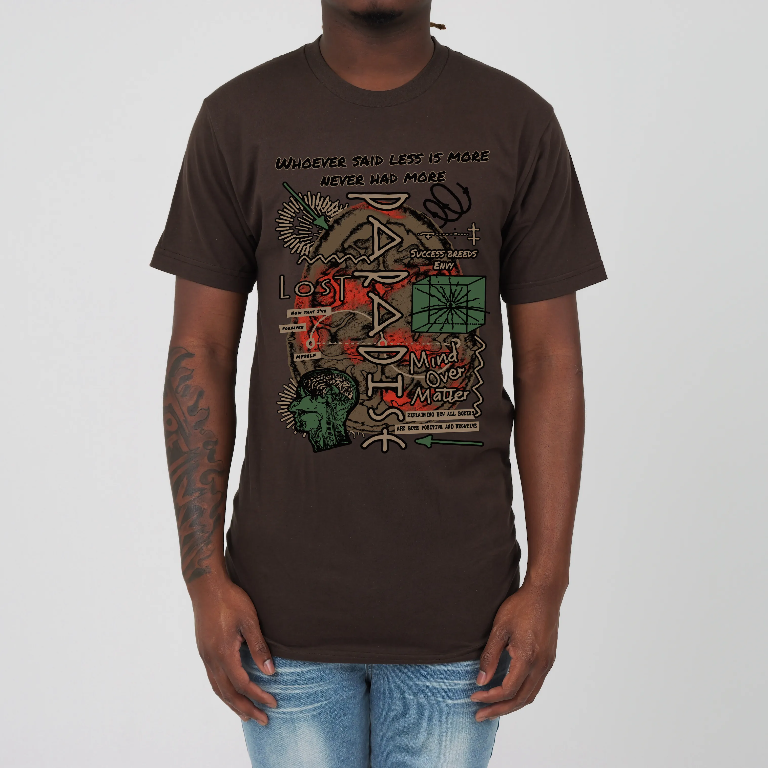 POSITIVE TEE BROWN