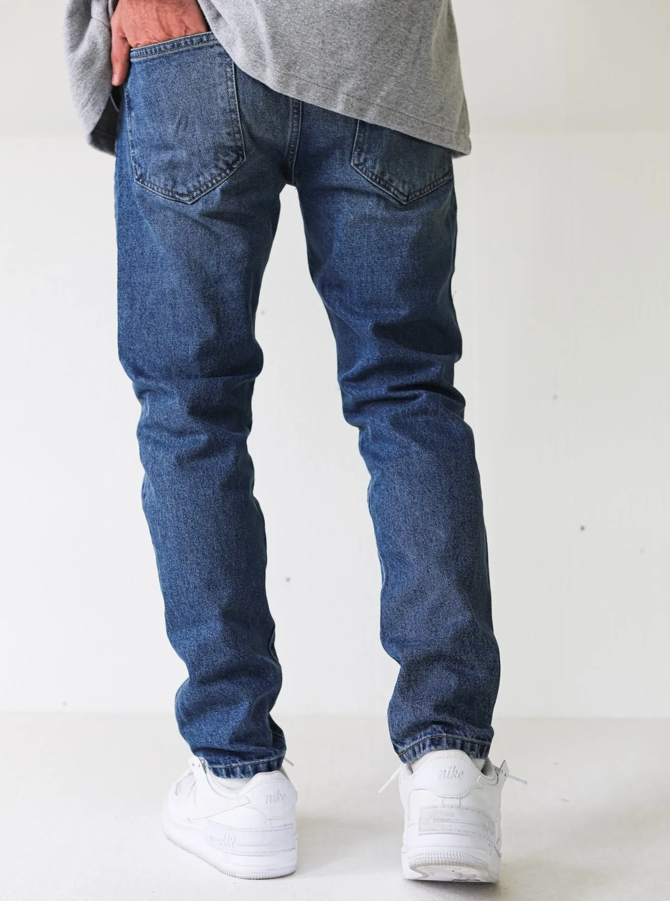 Premium Basic Vintage Blue Essential Jeans