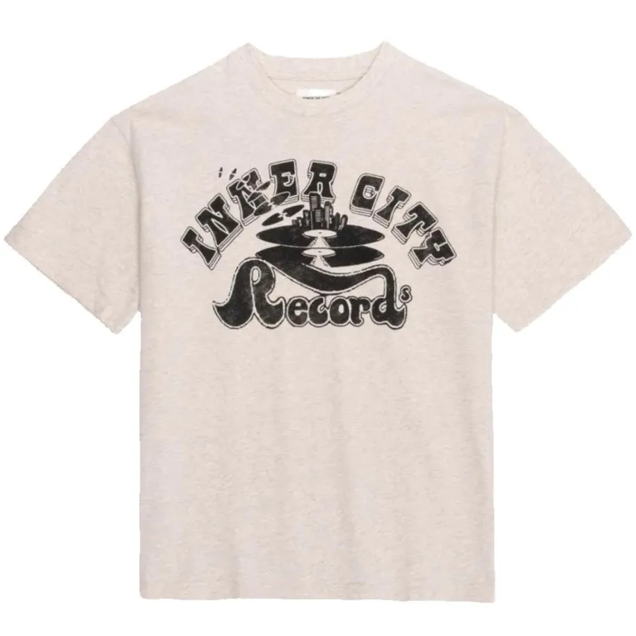 RECORDS TEE ASH HEATHER